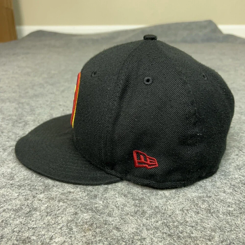 Minnesota Timberwolves Hat Cap Fitted Mens 7 1/2 Black NBA Basketball‎ New Era